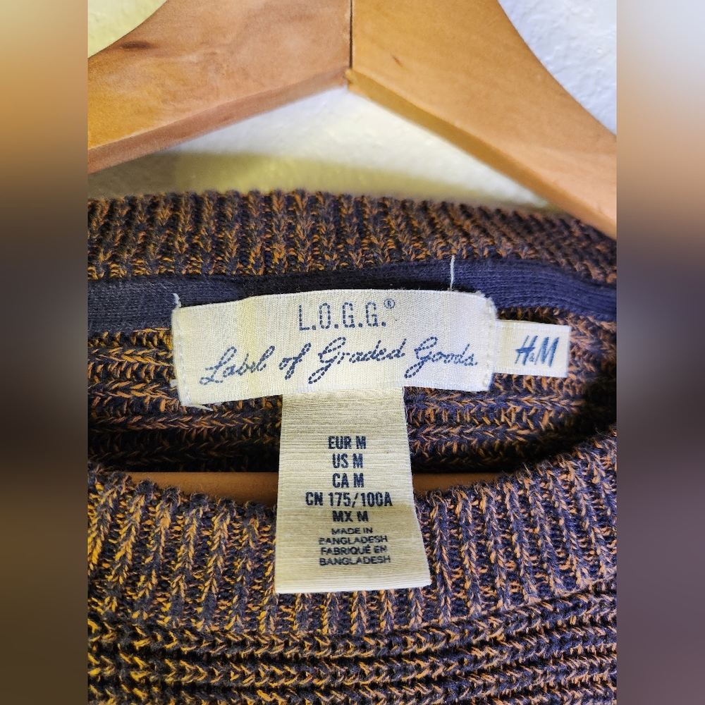 H&M Brown Knit Crewneck